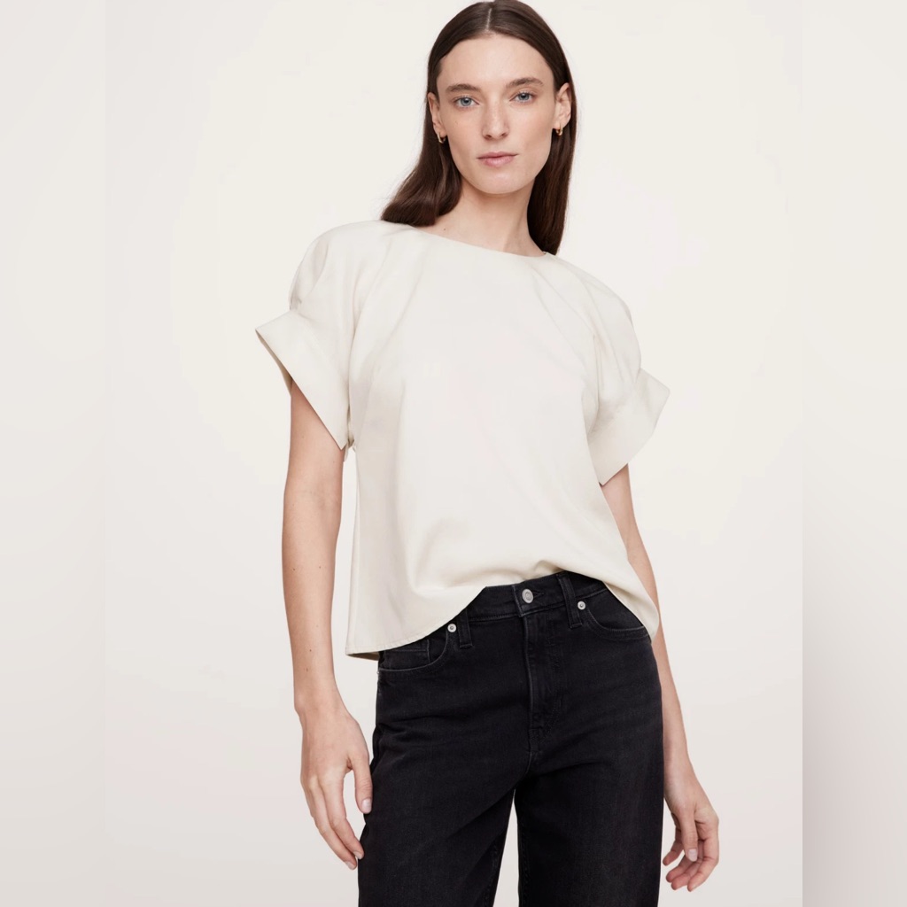 Banana Republic Tencil-Cotton Twill Top